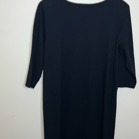 Vintage Karla Marie Snowman Maxi Dress Black Size Large - Picture 4 of 10